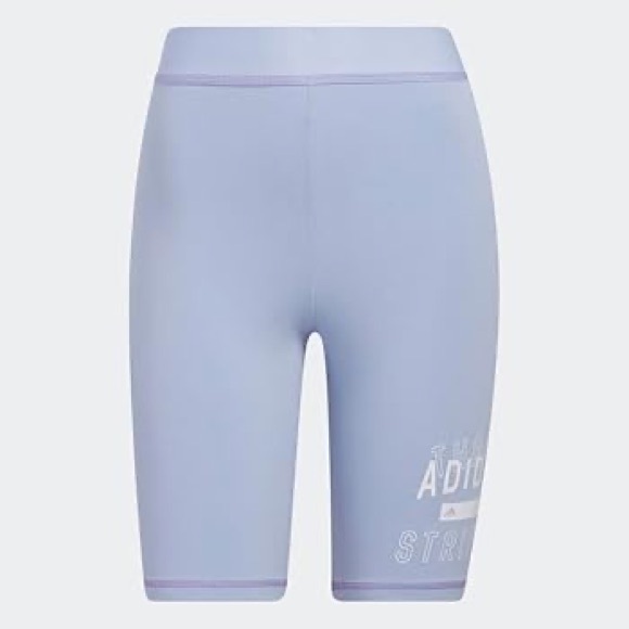 New Adidas Blue Bike Shorts - Picture 1 of 9